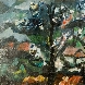 Paesaggio, 1958, olio su tela, 220x140