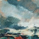 Paesaggio, 1952, olio su tavola, 70x50