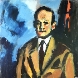 1955 Ritratto del pittore Modotto. Olio su tela, 70x120