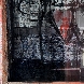 2001 Finestra dell'anima. Legno, vetro e affresco, 71x188x56 particolare fronte