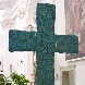 2000 Croce. L, legno e cemento, 230x159x3